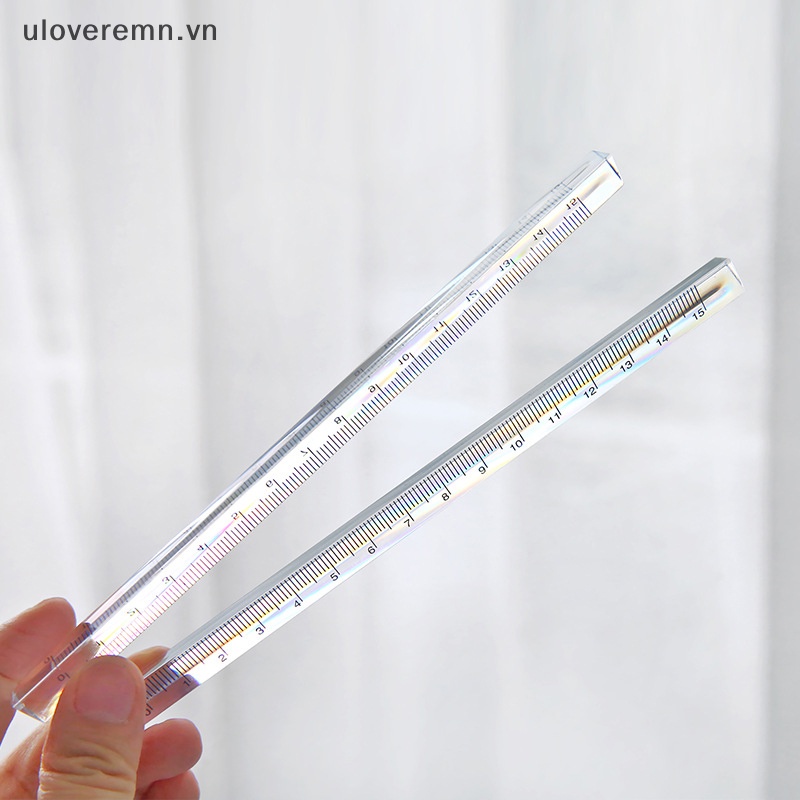 Thước Thẳng Hình Tam Giác Trong Suốt Họa Tiết Hoạt Hình Dễ Thương Dành Cho Học Sinh / Văn Phòng