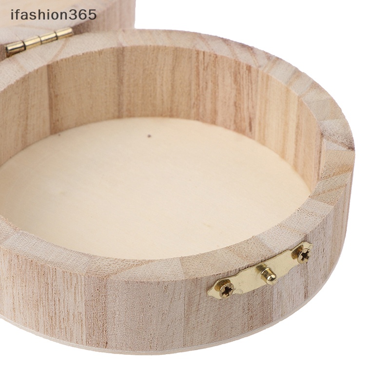 Hộp Đựng Trang Sức Hình Tròn Có Khóa Phong Cách Vintage Thời Trang ifashion365