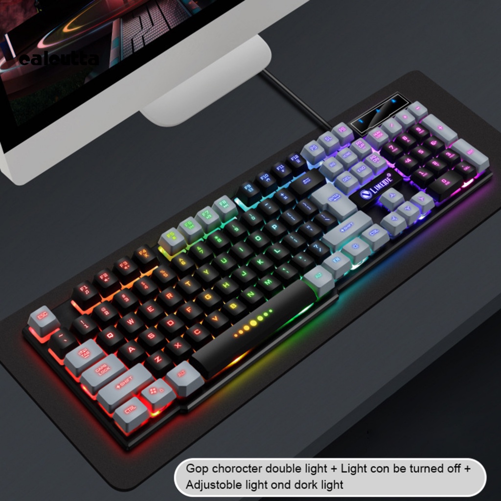 Bàn Phím + Chuột Chơi Game Có Dây Chống Trượt Bền Bỉ Dành Cho Văn Phòng / Laptop