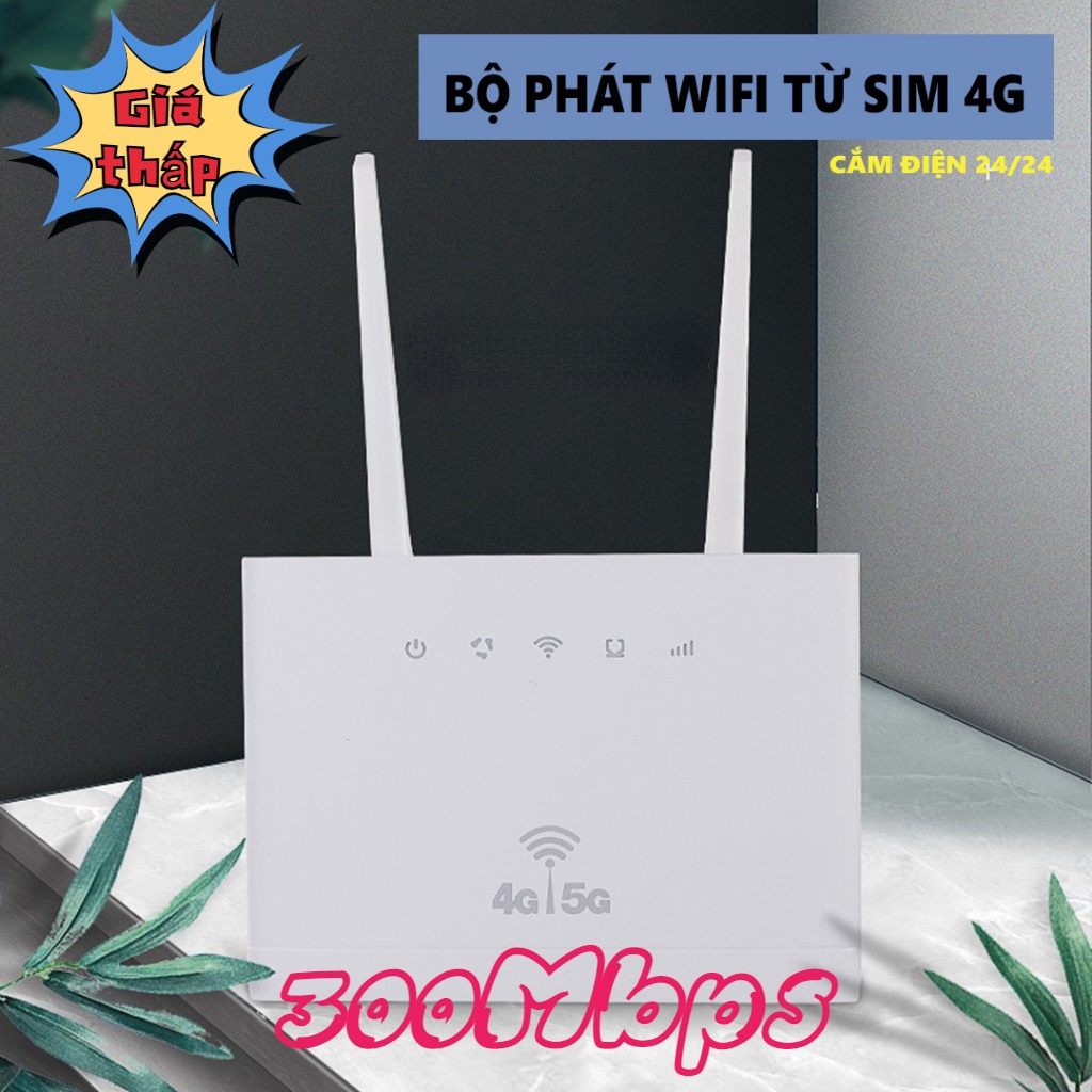 Cục phát wifi từ sim 4G, bộ phát wifi 4G CPE TU909 có 3 cổng WAN/LAN, 2 ăng ten