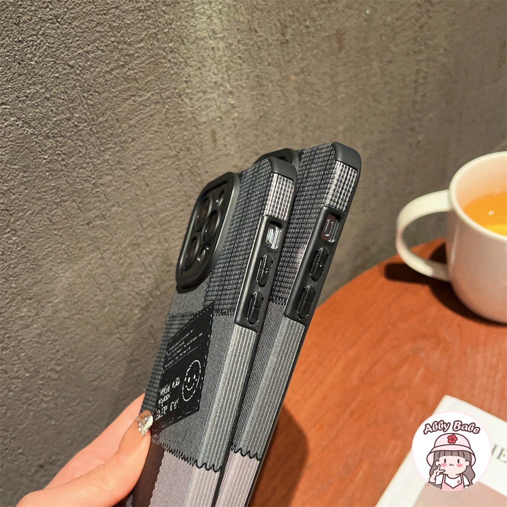 Ốp Điện Thoại Da Giả Viền TPU Dẻo Màu Đen Nhám Thời Trang Chống Bụi Bẩn Cho IPhone 14 Pro Max 11 12 11 Pro Max X 7Plus