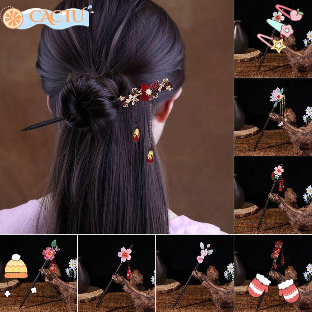 Trâm Cài Tóc Bằng Kim Loại Tráng Men Phong Cách Trung Hoa Cổ Điển