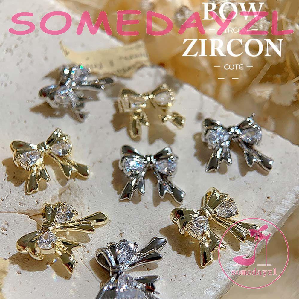 Phụ Kiện Trang Trí Móng Tay Hình Nơ Xinh Xắn|Hạt Charm 3D Lấp Lánh Thời Trang Đính Móng Nghệ ThuậtPhụ Kiện Trang Sức Trang Trí Móng Tay Xinh Xắn