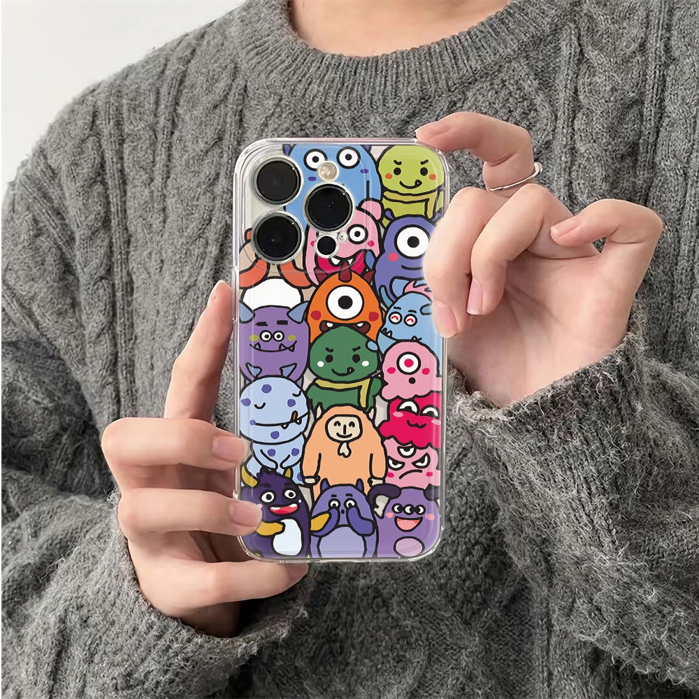 ✅Ốp Điện Thoại Mềm Chống Sốc Hình Động Vật Cho iPhone1214pro CR3K 7813Plus11Max6In 6In