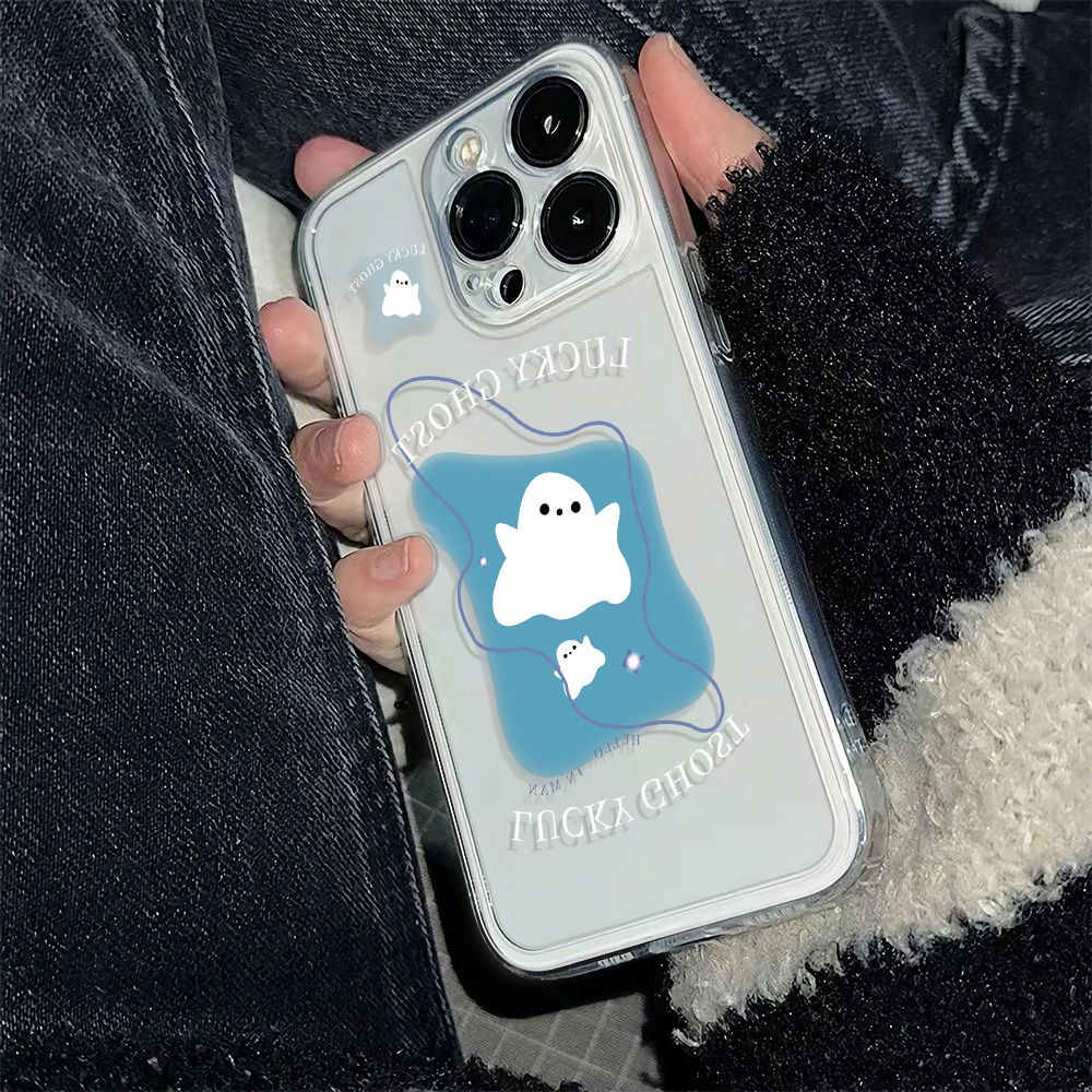 ✅Ốp Điện Thoại Mềm Chống Sốc Hình Ma Nhỏ Cho Iphone 14pro1113 6Iniphone12Plus 78 max VNV4