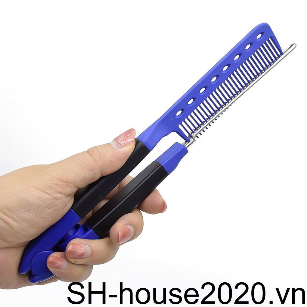 Lược Chải Tóc Thẳng Bằng Thép Không Gỉ Chống Trượt Tiện Dụng