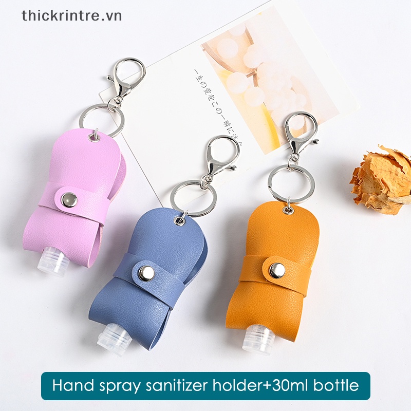 Túi Da Đựng Chai Nước Rửa Tay Khử Trùng Có Thể Bơm Đầy Lại
