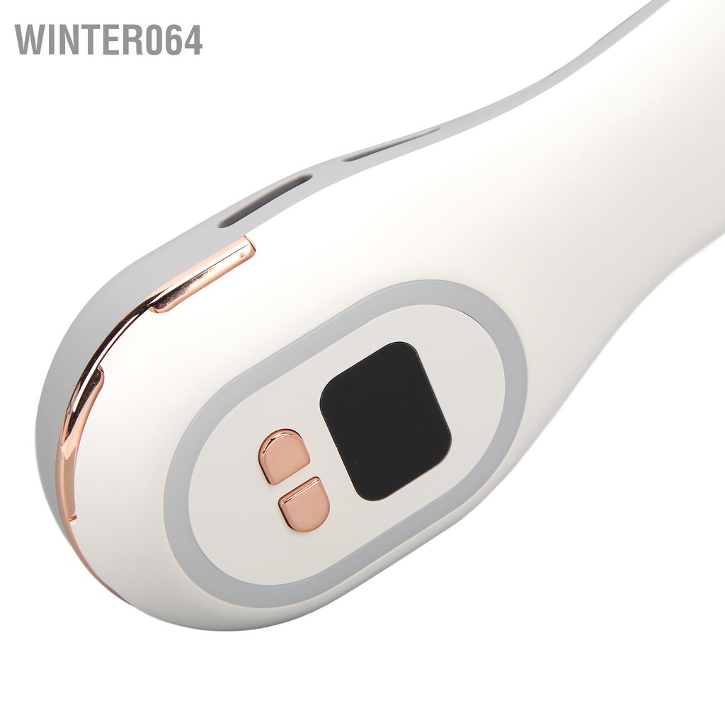 Winter064 Treo Cổ Quạt Không Cánh Kích Thước Có Thể Điều Chỉnh Màn Hình Hiển Thị Công Suất Di Động Đèn 7 Màu Trắng DC5V 2A