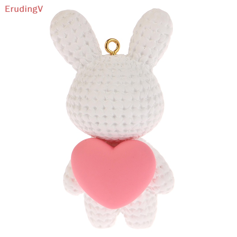 [ErudingV] 1 Móc Khóa / Móc Khóa / Làm Đồ Trang Sức DIY Hình Thỏ Hoạt Hình Dễ Thương Để Bàn Trang Trí
