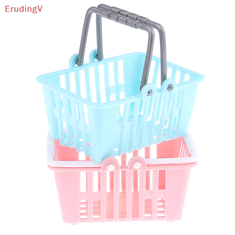[ErudingV] Set 2 Giỏ Mua Sắm Mini Đồ Chơi Mô Hình Nhà Búp Bê [Mới]