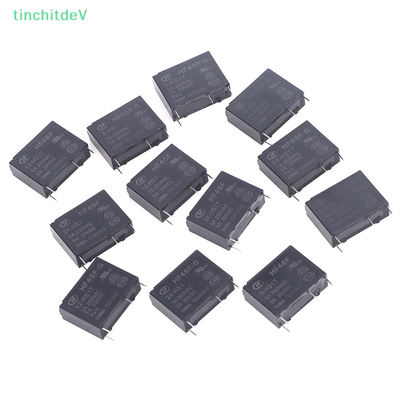 Rơ Le HF46F - G-5 / 12 / 24 - HS1 - HS1T 7A 5A 4Pin 250Vdc DC5V 12V 24V HF46F-1