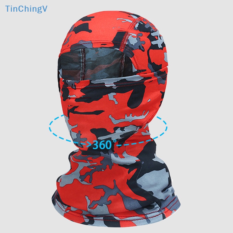 [TinChingV] Mũ Trùm Đầu Kiêm Khẩu Trang Che Mặt Thoáng Khí Họa Tiết Rằn Ri Đi Xe Đạp / Leo Núi / Trượt Tuyết Dành Cho Nam