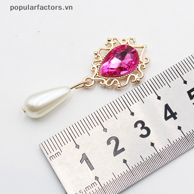 Ghim Cài Áo Hình Bông Hoa / Giọt Nước Bằng Hợp Kim Độc Đáo DIY