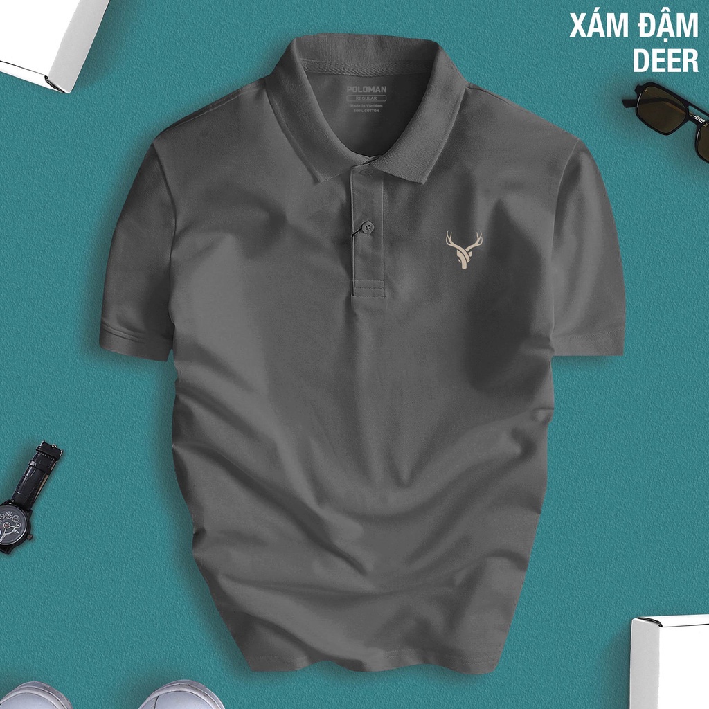 Áo polo nam nữ Hưu sao DEER nhiều màu tinh tế