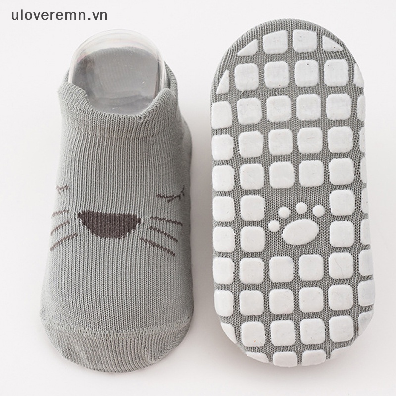 1 Đôi Tất Cotton Mềm Mại Thoáng Khí Chống Trượt Thời Trang Xuân Thu Cho Bé