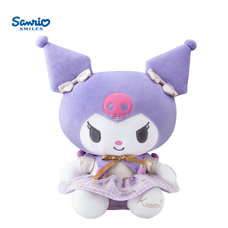 SANRIO Búp Bê Mèo Kulomi Nhồi Bông Màu Vàng Đen