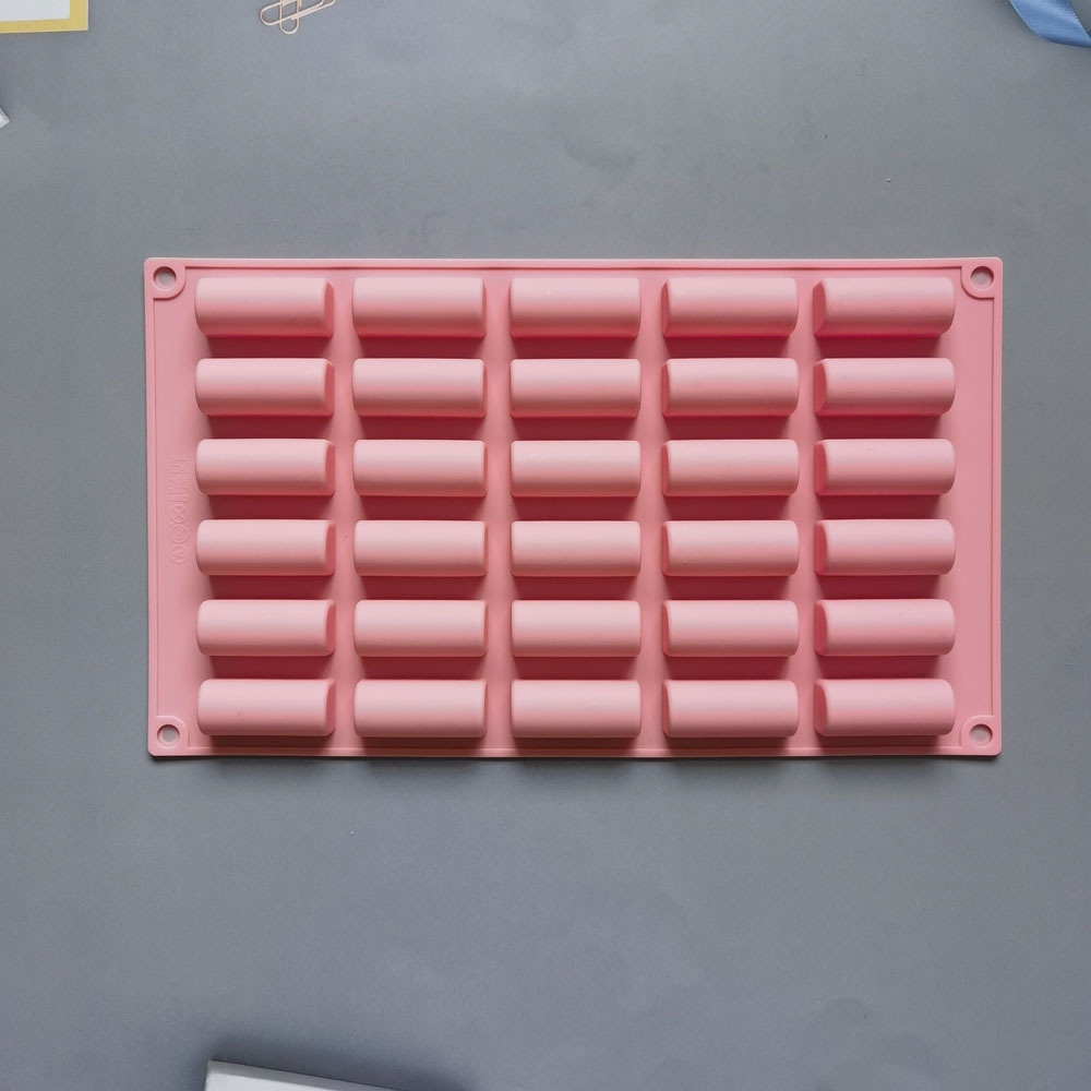 Khuôn Silicone 30 Ngăn Hình Trụ Dài Làm Bánh Kẹo / Xà Phòng / Đá Viên DIY