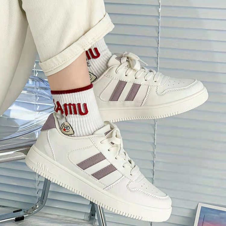 Giày Thể Thao Nữ Đế Dày Cột Dây Thời Trang Hàn Quốc Mới