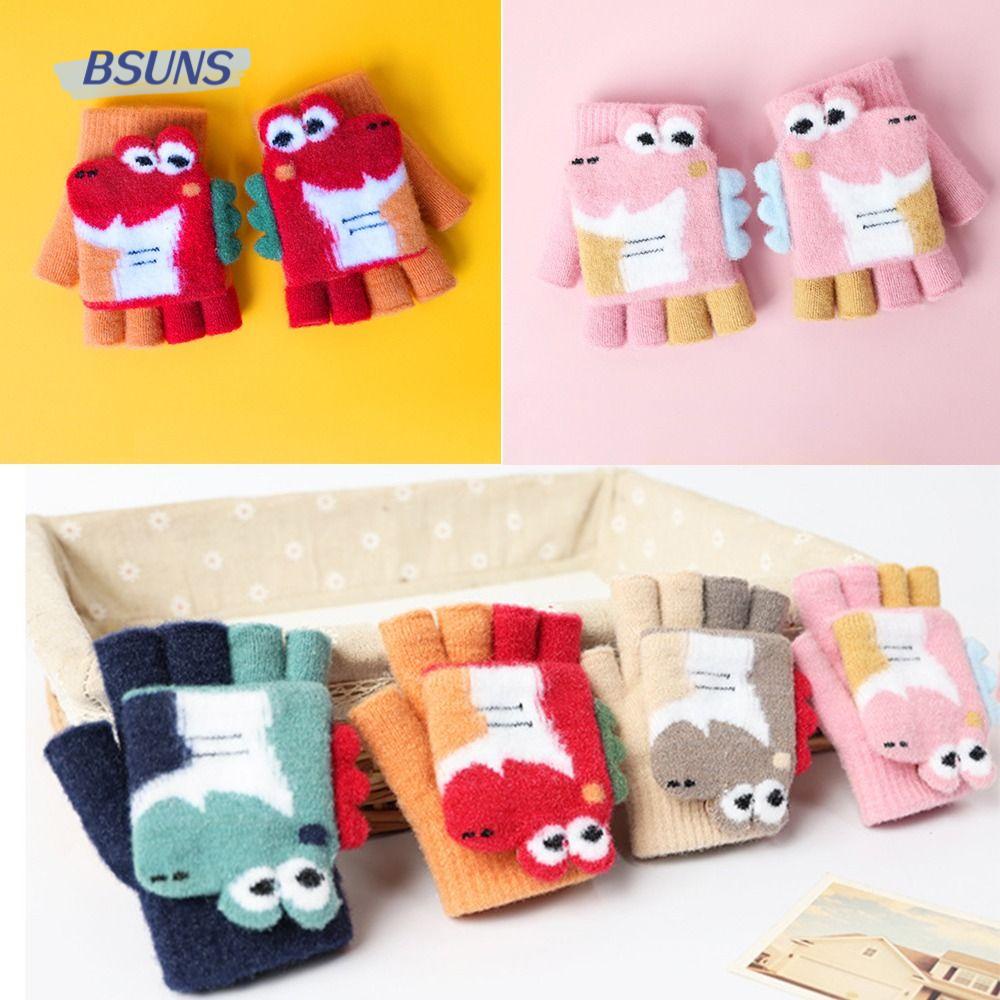 Găng Tay Dệt Kim Hoạ Tiết Hoạt Hình Giữ Ấm