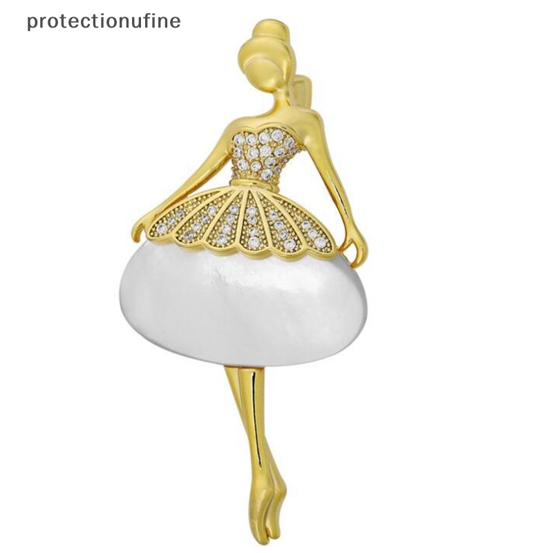 Ghim Cài Áo PR3VN Hình Vũ Công Ballet Đính Đá Pha Lê Dễ Thương Cho Nữ