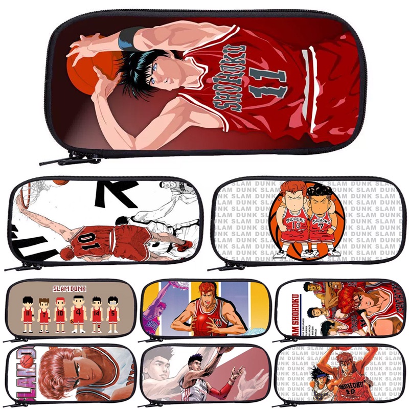 Túi Đựng Bút Chì Sức Chứa Lớn In Họa Tiết Hoạt Hình SLAM DUNK Cho Học Sinh