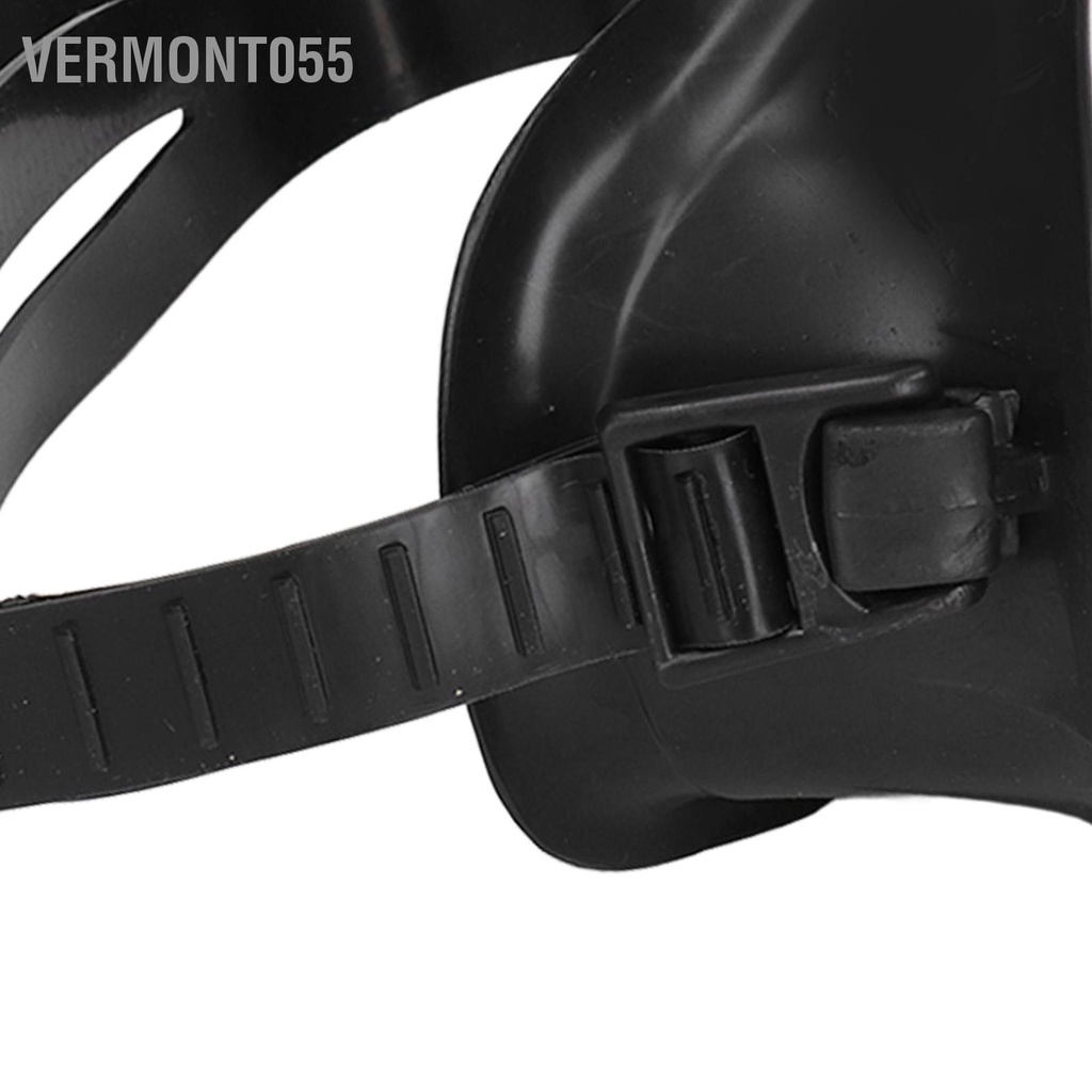 Vermont055 Giá Rẻ Kính Lặn HD Cường Lực PVC Hình Bầu Dục Chống Sương Mù Ống Đơn Cho Ngư Dân Đen