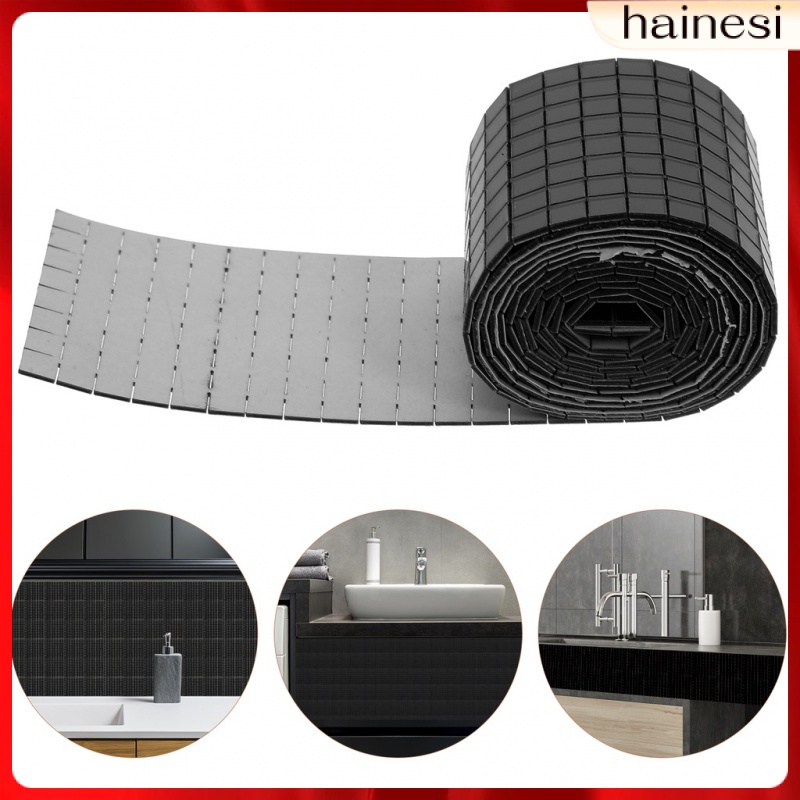 6 Cuộn Sticker Dán Tường Hình Vuông Tráng Gương Dùng Trong Nhà Bếp