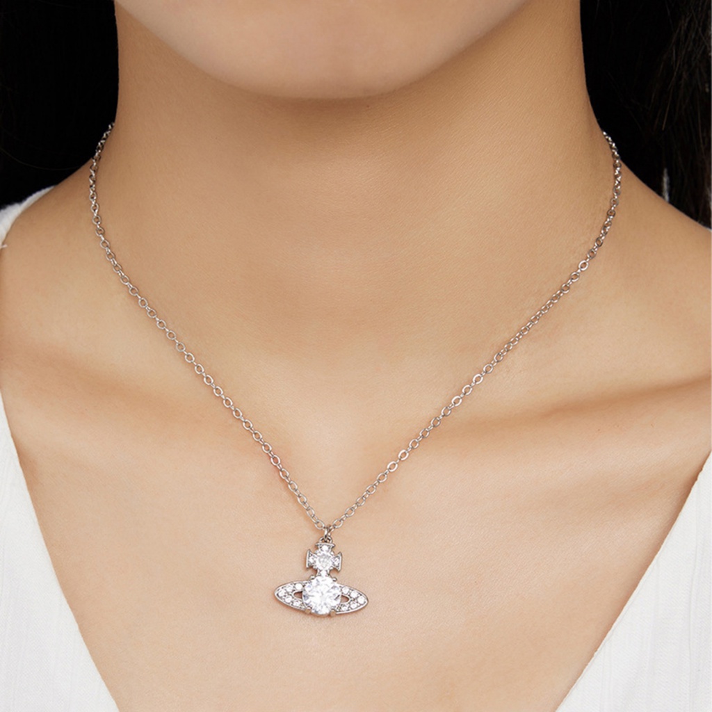 Mxittan.mx Vòng cổ Mặt Hình Hành Tinh Đính Pha Lê Nhân Tạo Lấp Lánh Dành Cho Nữ