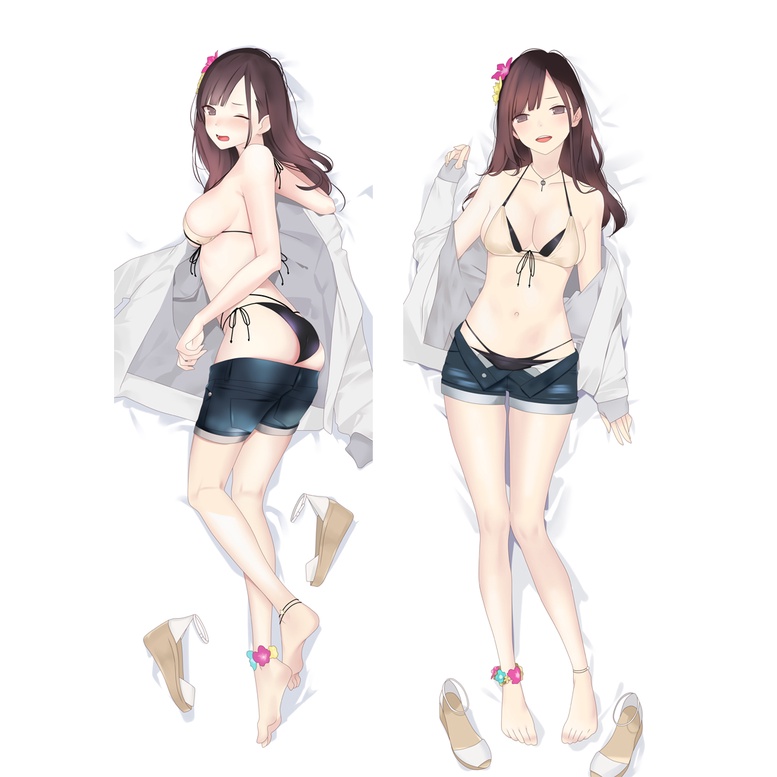 Vỏ Gối Hai Mặt Hóa Trang Cô Gái Dakim Sakura Kích Thước 50 * 150cm