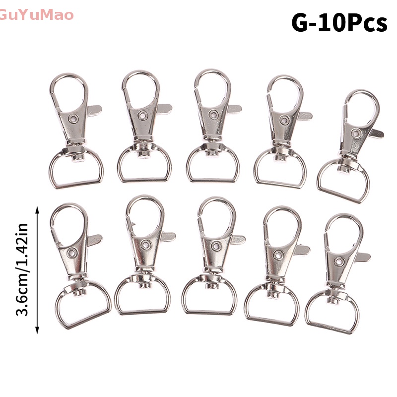 Set 10 Móc Khóa Tôm Hùm Bằng Kim Loại Dùng Để Tự Làm Túi Xách