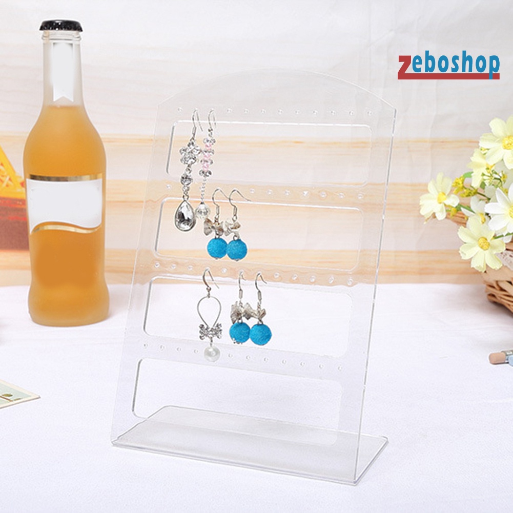 Giá Đỡ Trưng Bày Bông Tai 24 / 48 Lỗ Bằng Acrylic