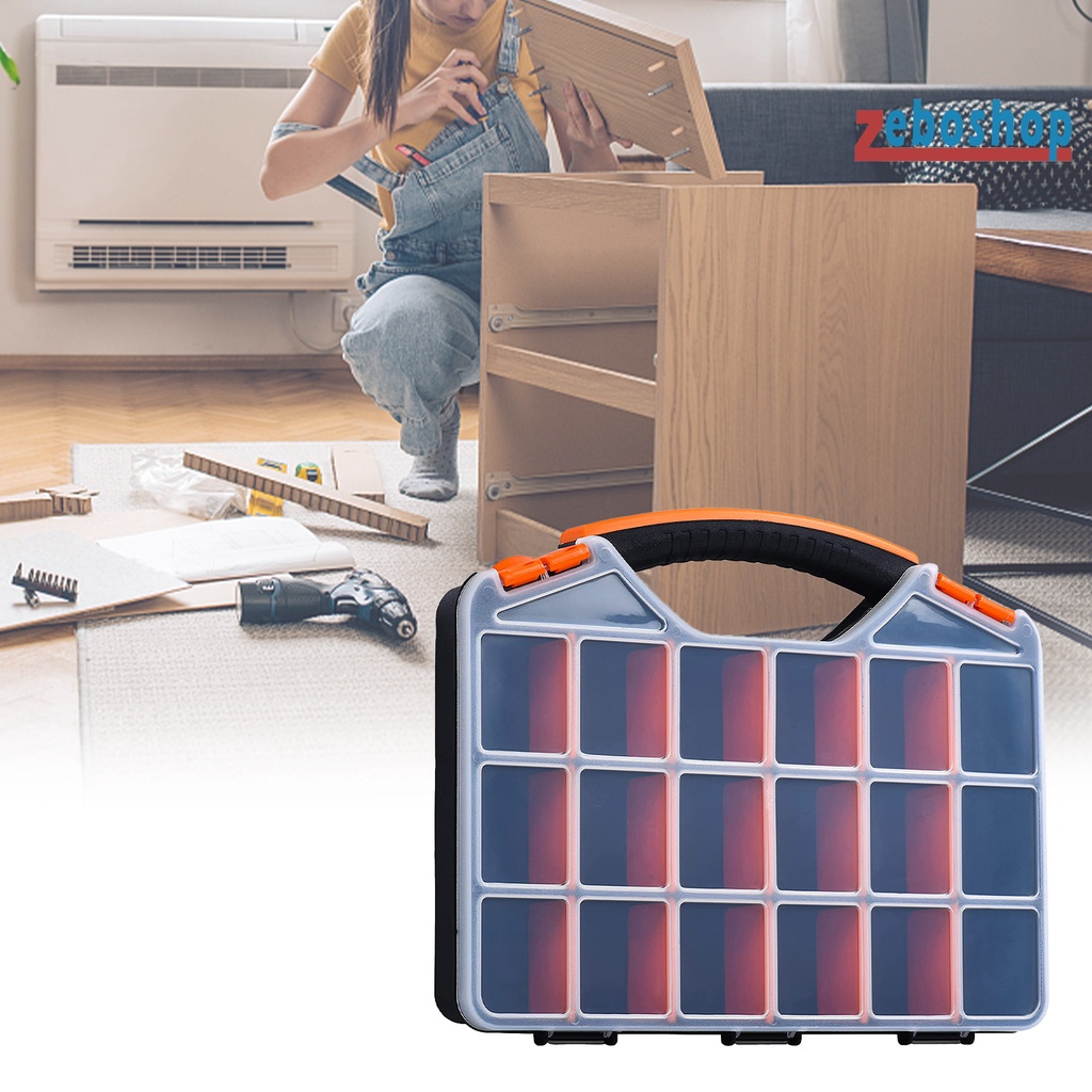 Hộp Đựng Dụng Cụ 18 Ngăn Bằng PP Tiện Dụng Cho Gia Đình