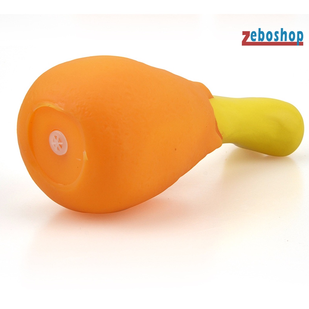 Đồ Chơi Tương Tác Hình Đùi Gà Bằng Cao Su PVC Co Giãn Cho Thú Cưng