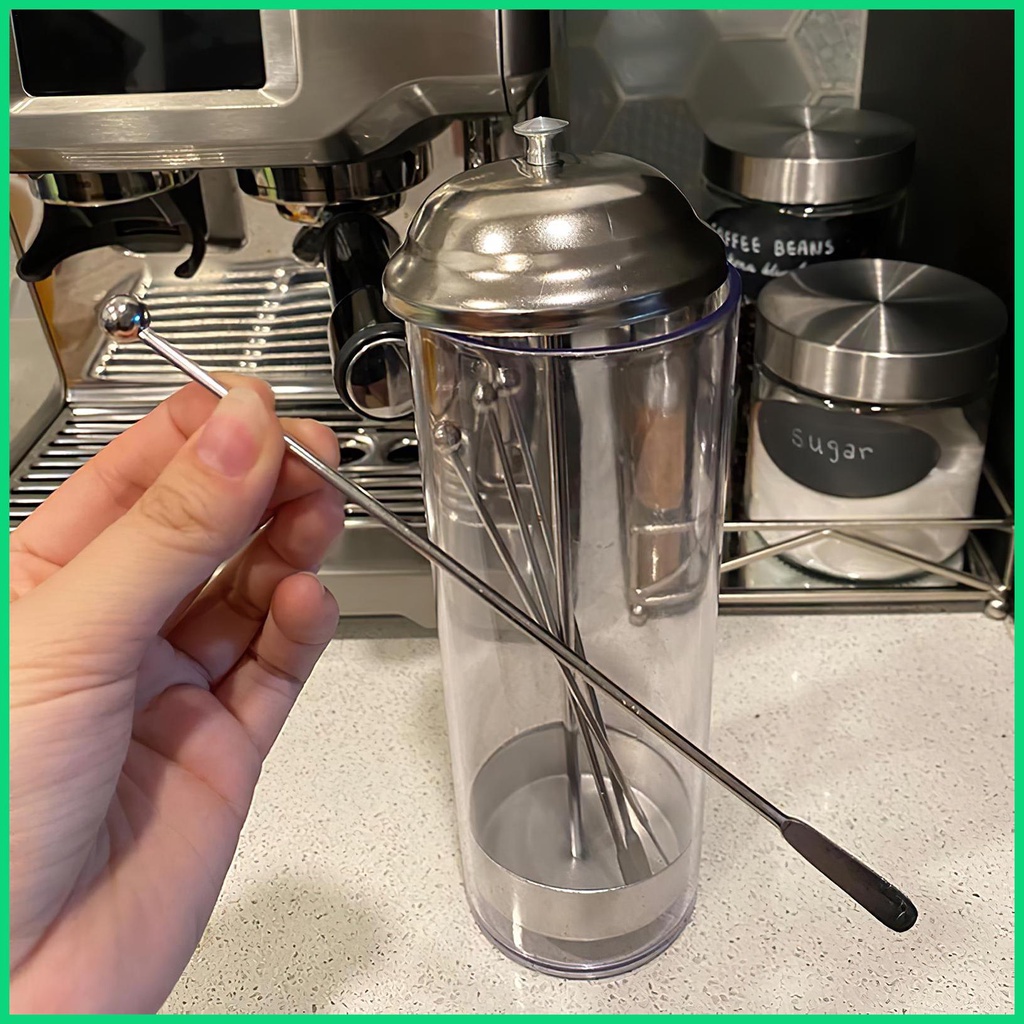 Set 10 Que Khuấy Đồ Uống Bằng Thép Không Gỉ 304