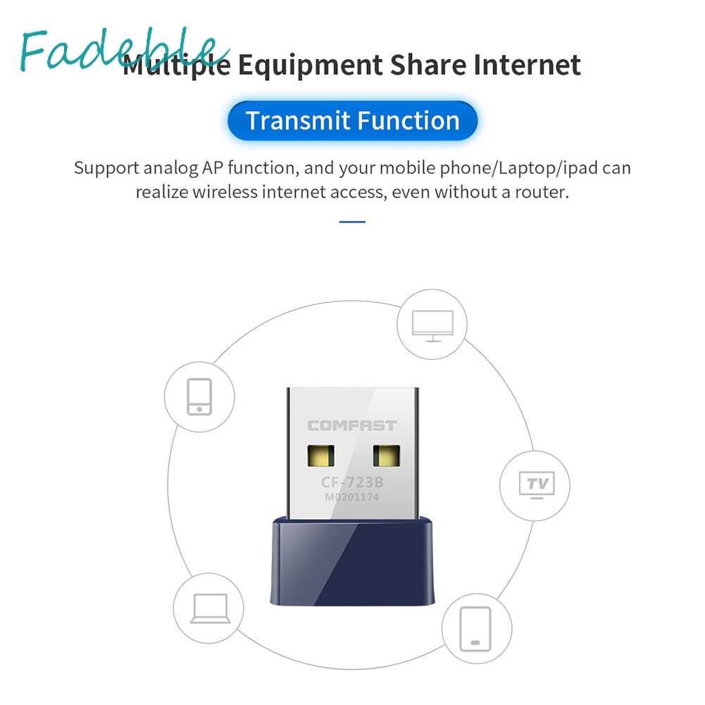 Thẻ Mạng Không Dây COMFAST CF-723B 2 Trong 1 Cổng USB Kết Nối Bluetooth
