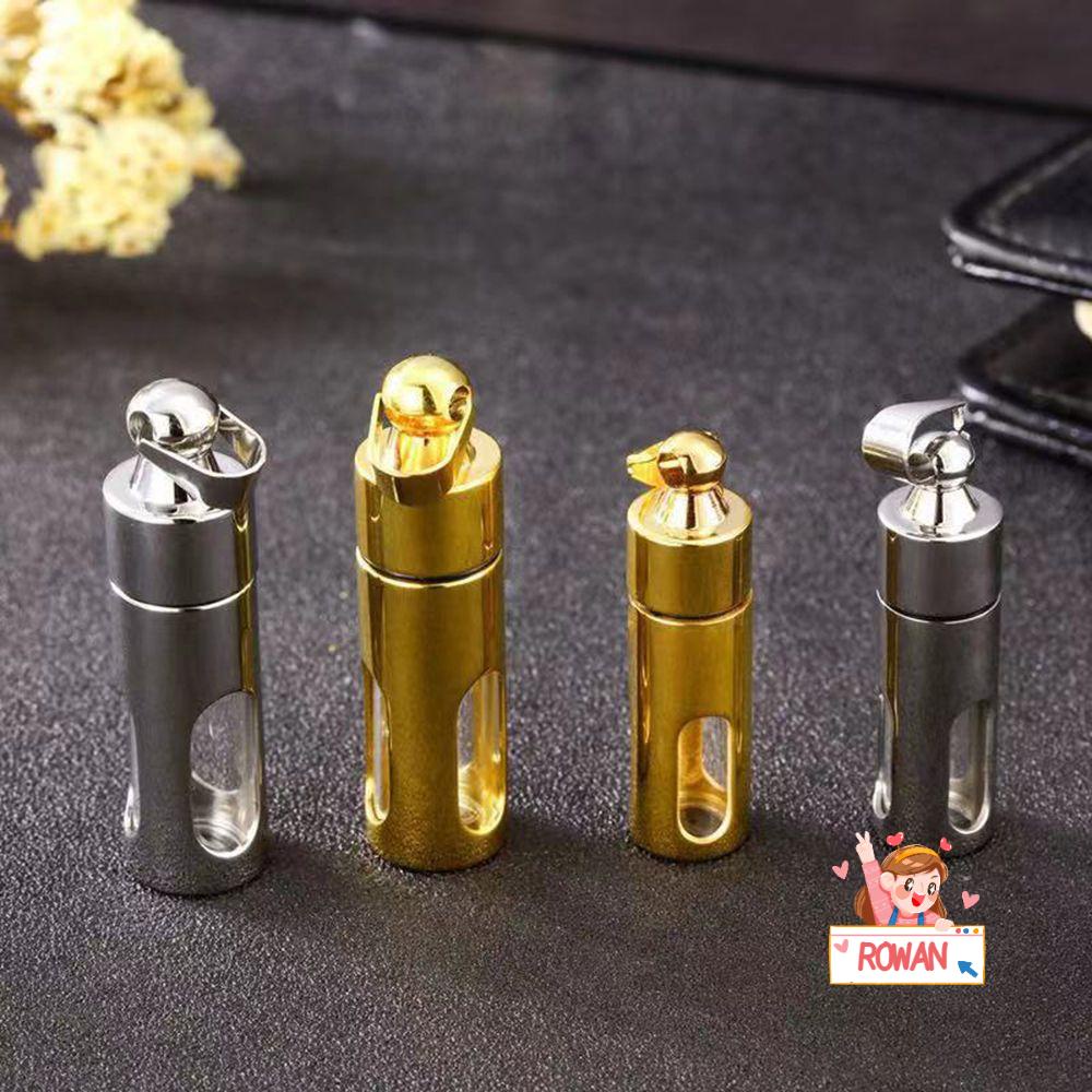 Mặt Vòng cổ Nước Hoa ROWANS|Vòng cổ Mặt Ống Thủy Tinh Hình Trụ DIY Thời Trang