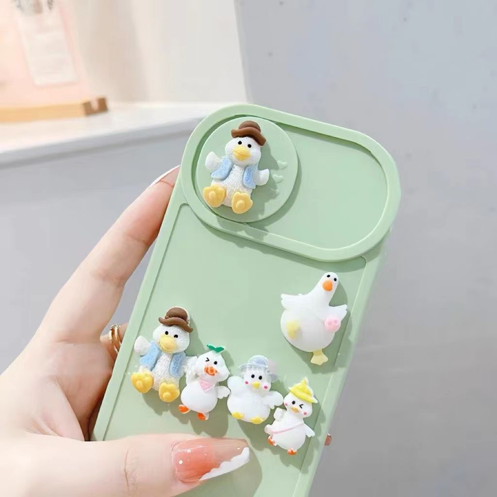 Ốp Điện Thoại Hình Chú Vịt Dễ Thương Cho iPhone 11 14 Pro Max / 13 / 13Pro / 12 / 12Pro / 11 Pro Max / XS Max