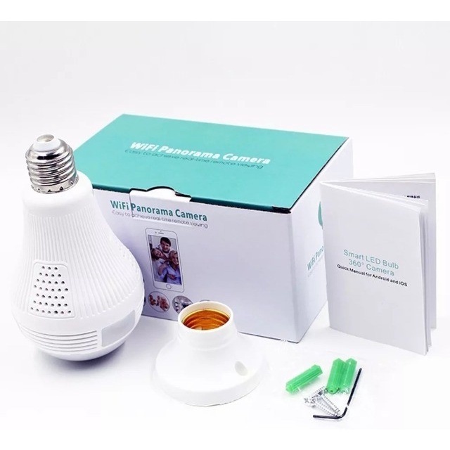 Camera WIFI ICSEE Chuẩn 1080P Tích Hợp đèn Led - Quan Sát Toàn Cảnh 360° -  Đàm Thoại 2 chiều - hàng chính hãng