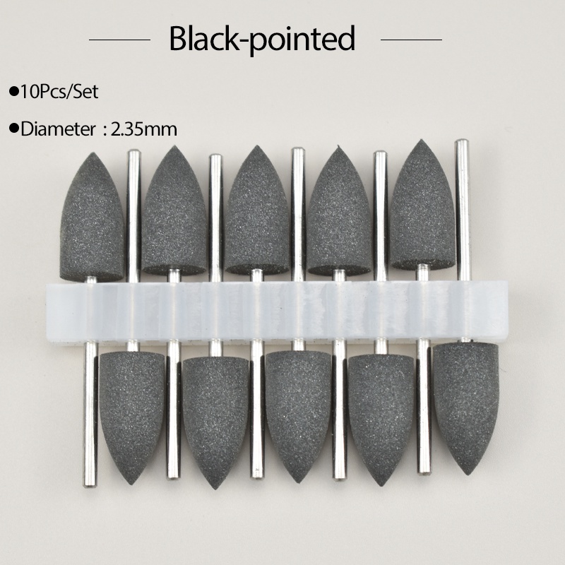 Set 10 Đầu Silicone Đánh Bóng Móng 2.35mm