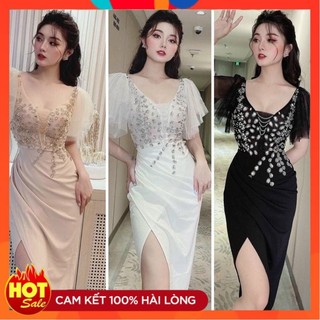 [ĐƯỢC KIỂM TRA HÀNG] Đầm dự tiệc body kết pha lê cao cấp- mẫu mới - Yêu Shop 85