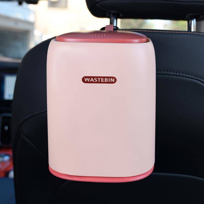 Car Trash Can Air Outlet Cartoon Cute Front Co-Pilot Car Interior Rear Seat Mini Hanging Bucket 4hbc