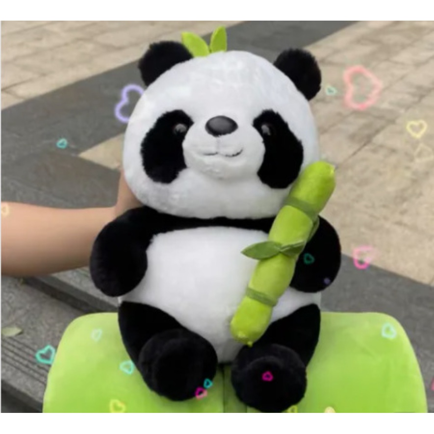 🔥Giao hàng nhanh chóng🔥 Dễ thương tre ống gấu trúc sang trọng kawaii nước mắt gấu trúc nhồi bông thú bông plushie siêu mềm ôm gối