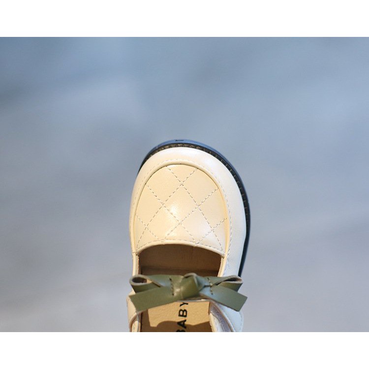 SIÊU XINH_Giày búp bê MG mềm phong cách Vitage Hàn Quốc có quai dán cho bé gái dễ thương