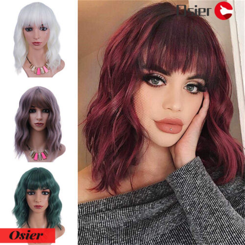 Tóc Giả Thời Trang Kiểu Mái Ngang 1 Cái Cho Nữ Hóa Trang