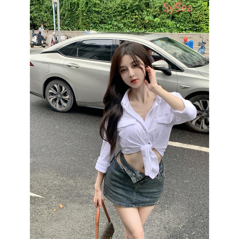 Áo Thun Polo Dáng Ôm Thời Trang Mùa Hè Quyến Rũ Cho Nữ