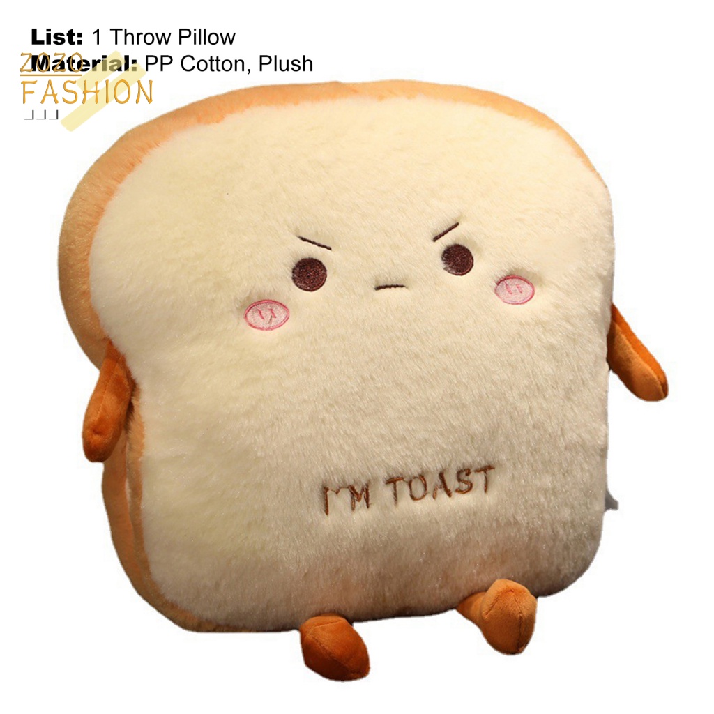 Gối Nhồi Bông Hình Bánh Mì Thân Thiện Với Môi Trường Dùng Trang Trí Phòng Trẻ Em