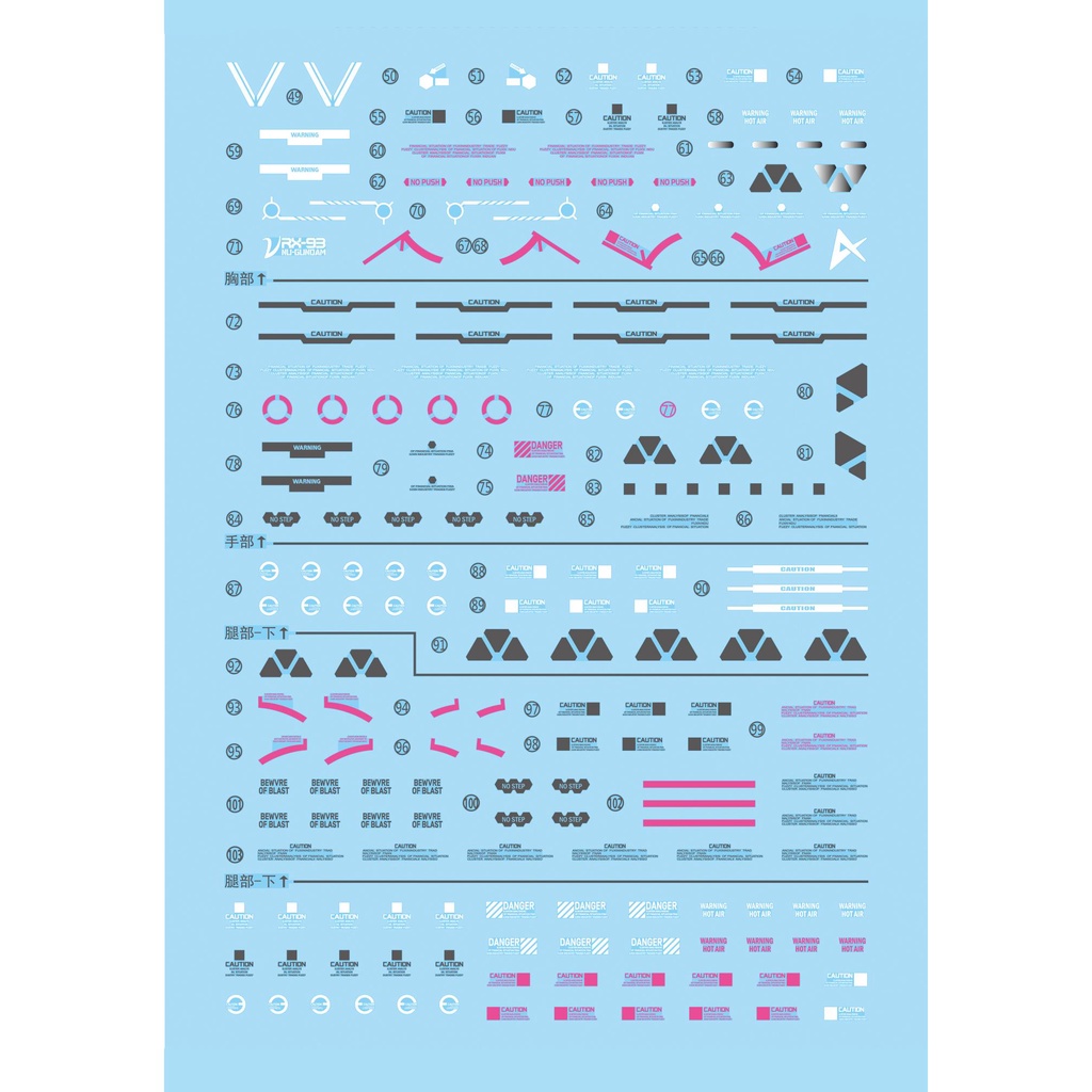 Decal Dán Trang Trí 5 Trong 1 Cho Xe Hơi XUEYAN XY 1 / 60 Nu RX-93
