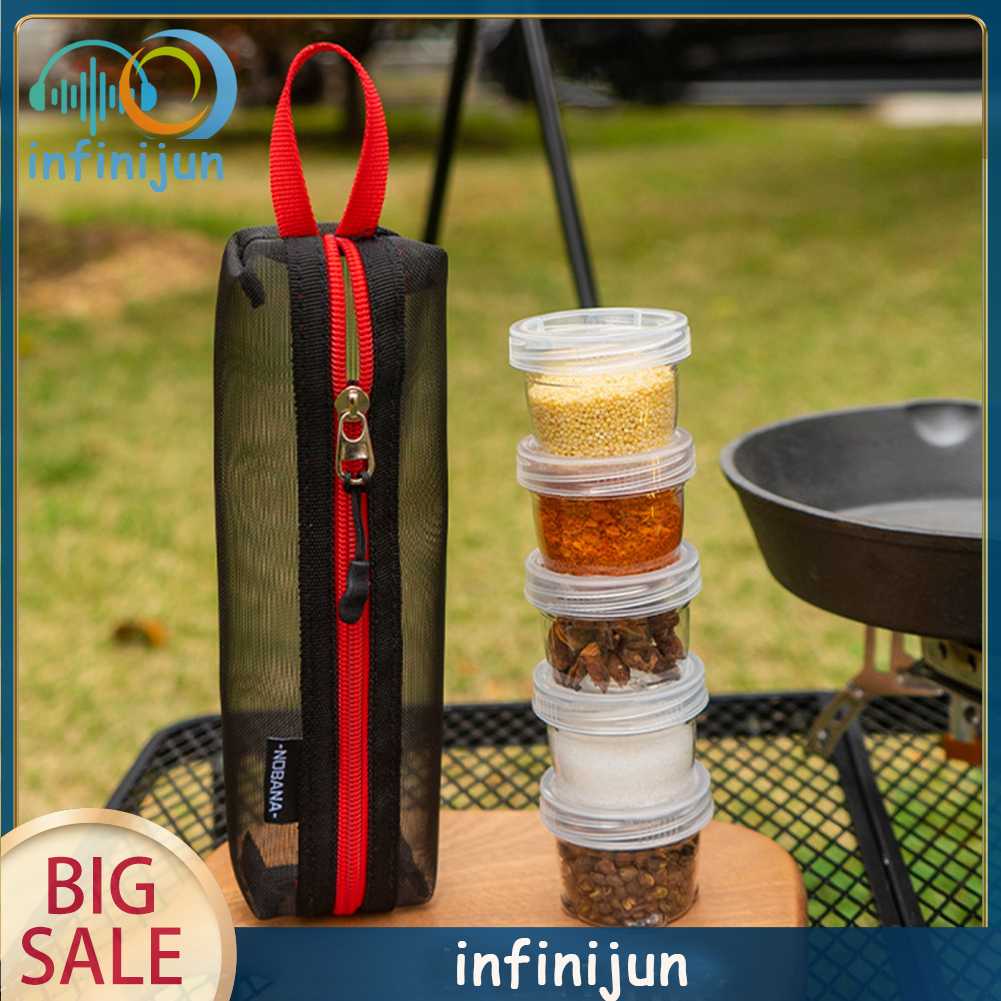 Set 5 Hộp Đựng Gia Vị 40ml Tiện Lợi Cho Các Hoạt Động Ngoài Trời