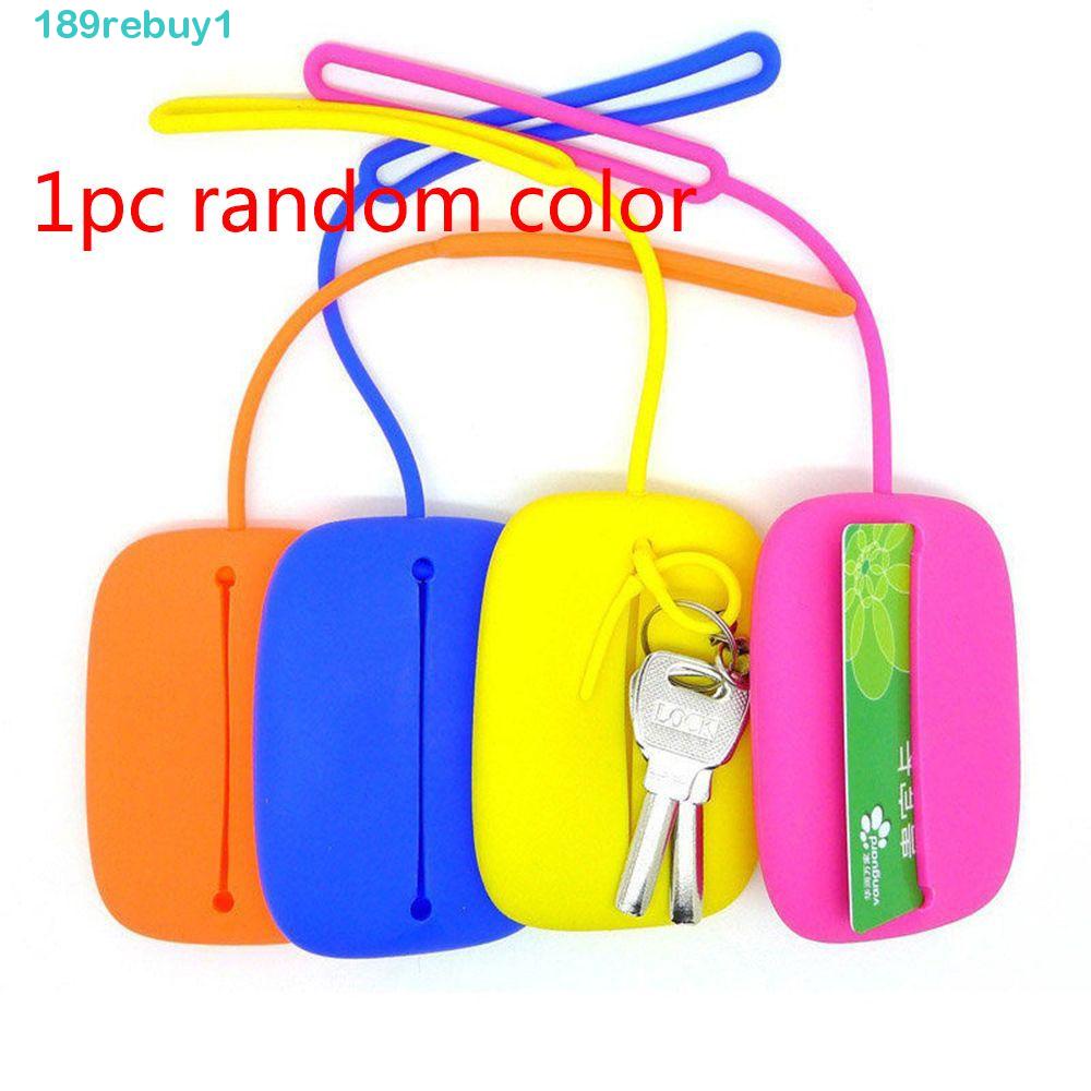 Rebuy1 Vỏ Bọc Chìa Khóa Bằng Silicon Đa Năng Có Móc Khóa Phong Cách Hasp