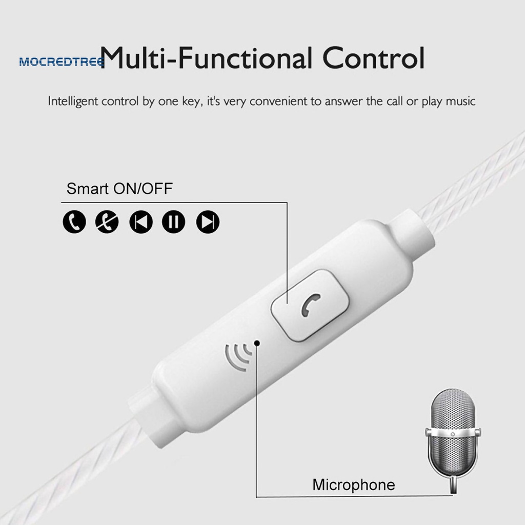 Tai Nghe Nhét Tai Jack 3.5mm Có Micro Âm Thanh Siêu Trầm